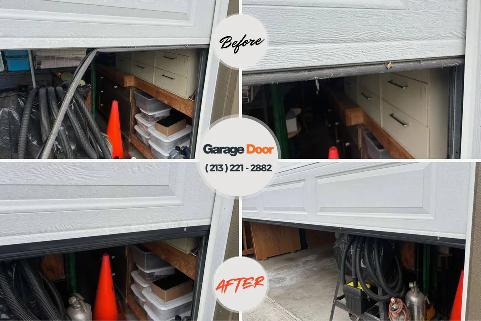 Before and after: garage door repair near me Missouri Valley